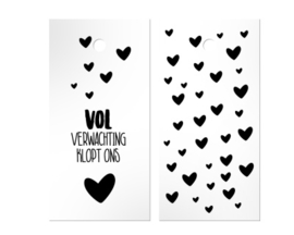Label - Sint - Vol verwachting klopt ons hart