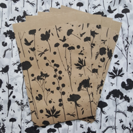 Tissue paper / Vloeipapier - GROW - zwart - per 5 stuks