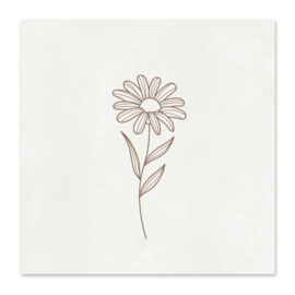 Minikaartje - Flower