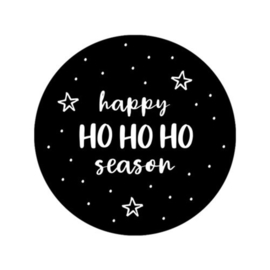 Stickers - Kerst - Happy HO HO HO season - per 10 stuks
