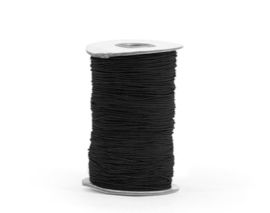Draad - elastisch - zwart - 3m