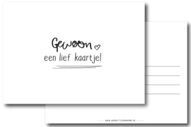 Kaart - Gewoon een lief kaartje!