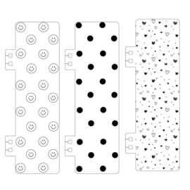 Agenda - Pick & Plan - Klikbare boekenlegger - smile, dots of hearts