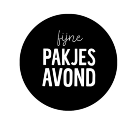 Stickers - Sint - Fijne Pakjesavond - per 5 stuks