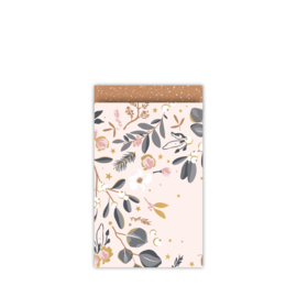 Kadozakje - Let's decorate - roze/brons - per 5 stuks (12x19cm)