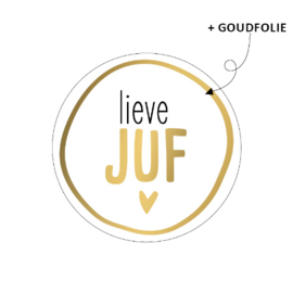 Stickers - Lieve JUF - per 5 stuks