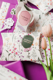 Stickers - Kadootje voor jou! - assorti - per 10 stuks