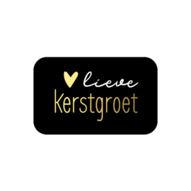 Stickers - Kerst - Lieve Kerstgroet - per 10 stuks