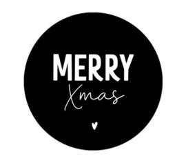 Stickers - Kerst - Merry Xmas - per 5 stuks