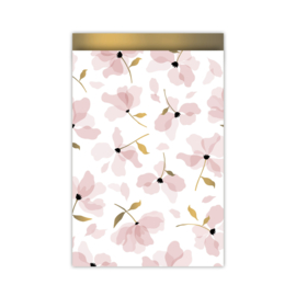 Kadozakjes - Layered Petals - warm - wit / goud / roze - per 5 stuks (12x19cm)