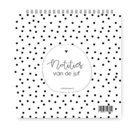 Notitieboekje -  Notities van de juf - weekplanner