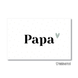 Minikaartje - Papa