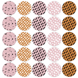 Stickers - Natural Senses - assorti - warm - per 10 stuks