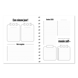Agenda - Jaaragenda - horizontale indeling - A5 - 2026