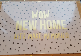 Kaart & Envelop - WOW new home! - B&B