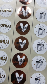 Stickers - HOERA! - per 10 stuks