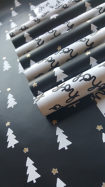 Inpakpapier - Kerst - Hohoho & Christmas trees ⭐ - 2m