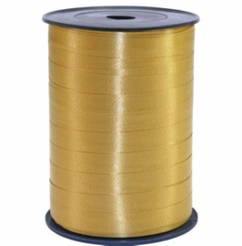 Lint - krullint - mat goud - 10mm - 3m
