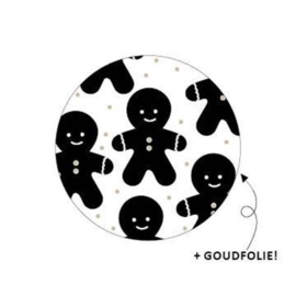 Stickers - Sint / Kerst - peperkoekmannetje - per 10 stuks