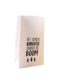 Kadozakje - Kerst - Het leukste kadootje onder de boom - per stuk (9x16cm)