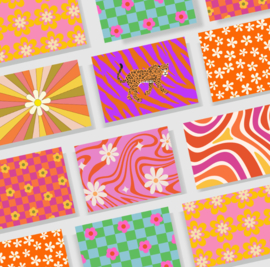 Zwart / Wit / Goudfolie / Prints / Kleur