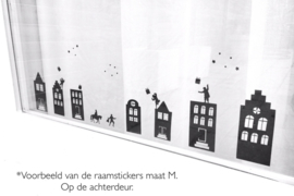 Raamstickers - aanvulling Kerst herbruikbaar - mini - wit