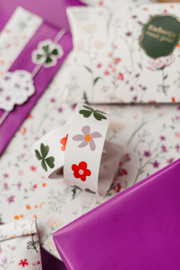 Stickers - Flowers - assorti - per 10 stuks