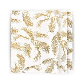 Tissue paper / Vloeipapier - Palm Leaves - goud - per 5 stuks