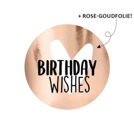 Stickers - Birthday wishes - per 10 stuks