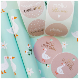 Label - HALLO LIEVE BABY! - rond