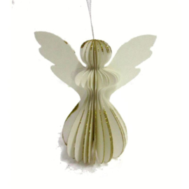 Accessoires - Kerst - Engel - goud glitter - maat M