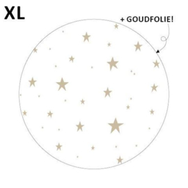 Stickers - Little stars - XL - wit - per 5 stuks