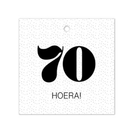 Cadeaulabel - 70 Hoera!