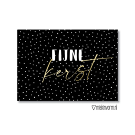 Kaart - Kerst - Fijne Kerst - goudfolie