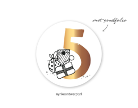 Stickers - Sint - 5 december - per 10 stuks