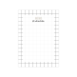 Notitieblokje - MEMO - grid - A6