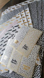 Stickers - vaantje - Black & Gold! - per 10 stuks