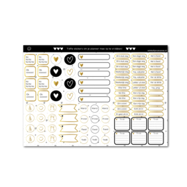 Planner - Familieplanner incl. stickervel - A4 - 2024