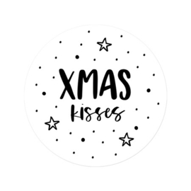 Stickers - Kerst - XMAS kisses - per 10 stuks