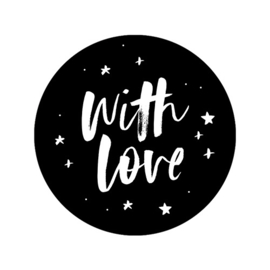 Stickers - With love - per 10 stuks