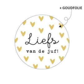 Stickers - Liefs van de juf! - per 5 stuks