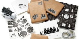 Stickers - Kerst - cadeaustickers {deer} - 20 stuks