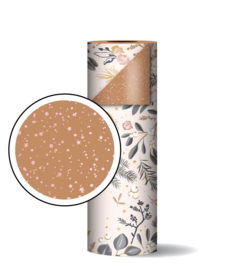 Inpakpapier - Let's decorate - roze/brons - 2m
