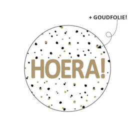 Stickers - HOERA! - per 10 stuks