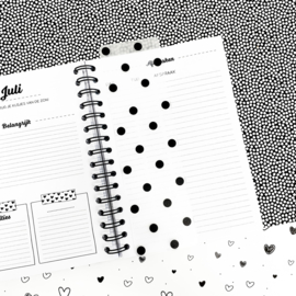 Agenda - Pick & Plan - Klikbare boekenlegger - smile, dots of hearts