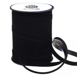 Lint - sierlint - velvet zwart - 10mm - per 3 meter