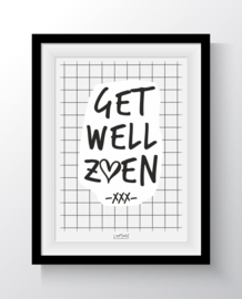 Kaart - Get well zoen -XXX-