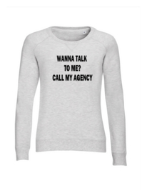 Light weight sweater ash grey Call my Agency