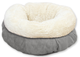 AFP Lambswool Donut Bed grijs