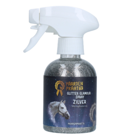 Paardenpraat Glitter Glamour Spray Zilver 250ml